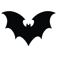 Fototapeta premium Vector Bat Silhouette for Halloween Party Decorations 
