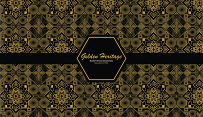 IA bold and trendy geometric seamless pattern embodying modern maximalist with vibrant shapes and intricate designs for statement-making visuals, textile, decor, wallpaper, luxury and packaging