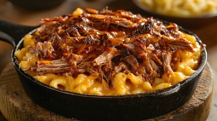 Delicious Pulled Pork Mac and Cheese Skillet
