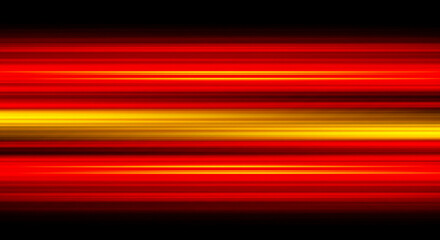 Abstract image with a strong visual impact, dominated by vibrant red and yellow light streaks