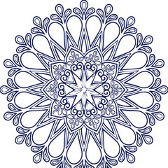 Beautiful flower art and mandala vector design