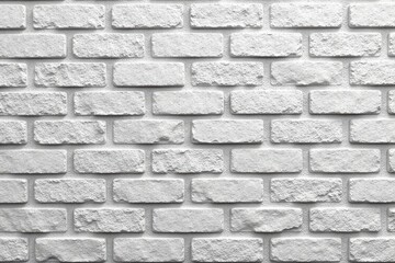 Fototapeta premium Clean, modern brick wall, uniform light gray bricks , modern, style