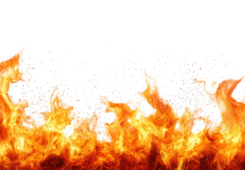 a vibrant and dynamic representation of flames. showcasing bright orange and yellow hues with hints of red. creating an energetic effect the flames appear to rise from the bottom. against a white back