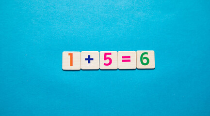 Concept of math. 1+5=6