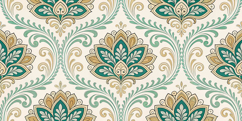 A Beautiful Seamless Pattern for Stock Illustration with Vibrant Colors