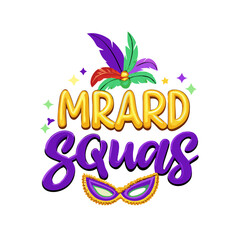 Obraz premium Elegant Mardi Gras Mask Logo for Event Promotions