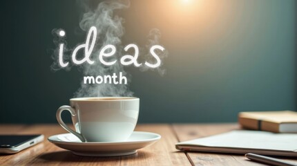 Creative ideas for coffee lovers celebrating ideas month at your work desk environment