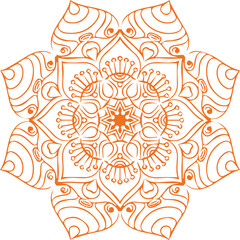 Beautiful flower art and mandala vector design