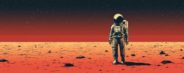 A lone astronaut returning to Earth after a long journey through the cosmos, bringing back knowledge that will change humanity's future.