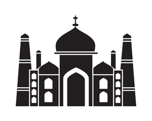 taj mahal temple pictogram