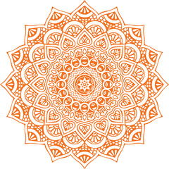 Beautiful flower art and mandala vector design