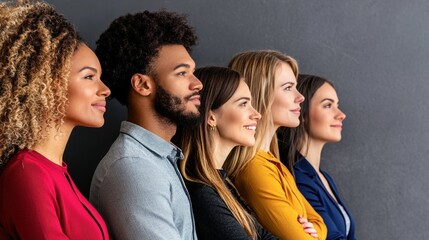Diverse group of job seekers at a professional networking event