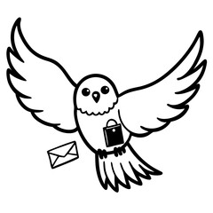 vector illustration of a bird