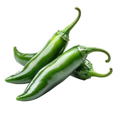 several vibrant green jalape?o peppers. showcasing their glossy skin and characteristic shape these peppers are often used in cooking to add heat and flavor to various dishes. making them a popular in