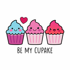 set of cupcakes