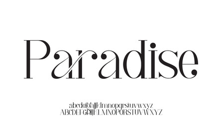 Lettering Minimalist Fashion. Elegant alphabet letters serif font and number. Typography fonts regular uppercase, lowercase.
