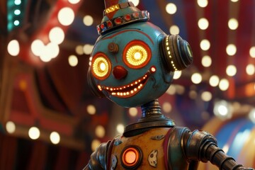 Fototapeta premium Vintage Carnival Robot