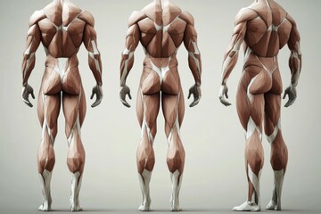 Anatomy Illustration of Human Muscles