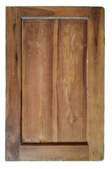 old wooden door panel isolated object