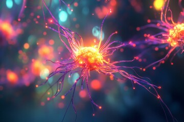 Glowing Abstract Neural Networks