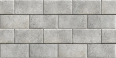 Naklejka premium High-resolution image of a seamless gray rectangular paving stone texture pattern ideal for design projects