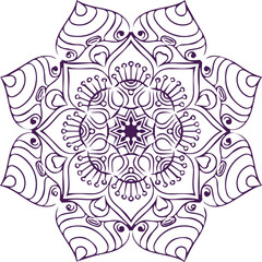 Beautiful flower art and mandala vector design