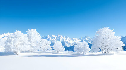 Hirsch mit pomp&ouml;sen Geweihin Winterlandschaft