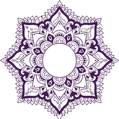 Beautiful flower art and mandala vector design