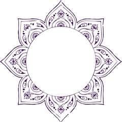 Beautiful flower art and mandala vector design