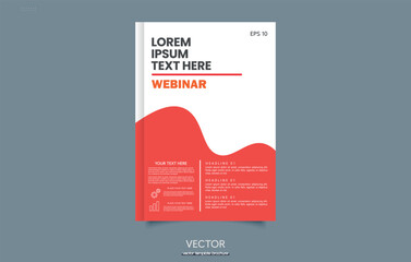 Red Color Modern Creative Flyer Template Design