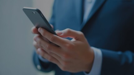 businessman using mobile phone