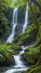 Obraz premium waterfall in the woods