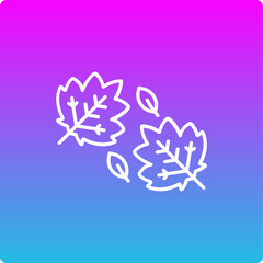 Obraz premium Autumn Tree Leafs Icon