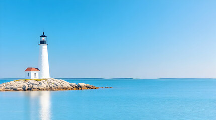 Lighthouse on the coast of Maine