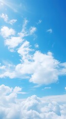 Fototapeta premium White cloud with blue sky and sun clouds sunlight bright