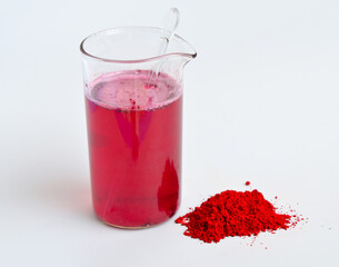 Carmine. also called cochineal, cochineal extract, crimson lake, or carmine lake is a pigment of a bright-red color