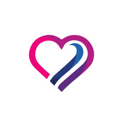 Elegant Heart Logo Icon Design  Vector Template Creative Inspiration