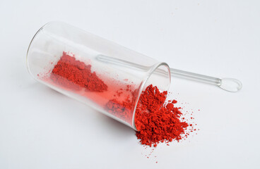 Carmine. also called cochineal, cochineal extract, crimson lake, or carmine lake is a pigment of a bright-red color