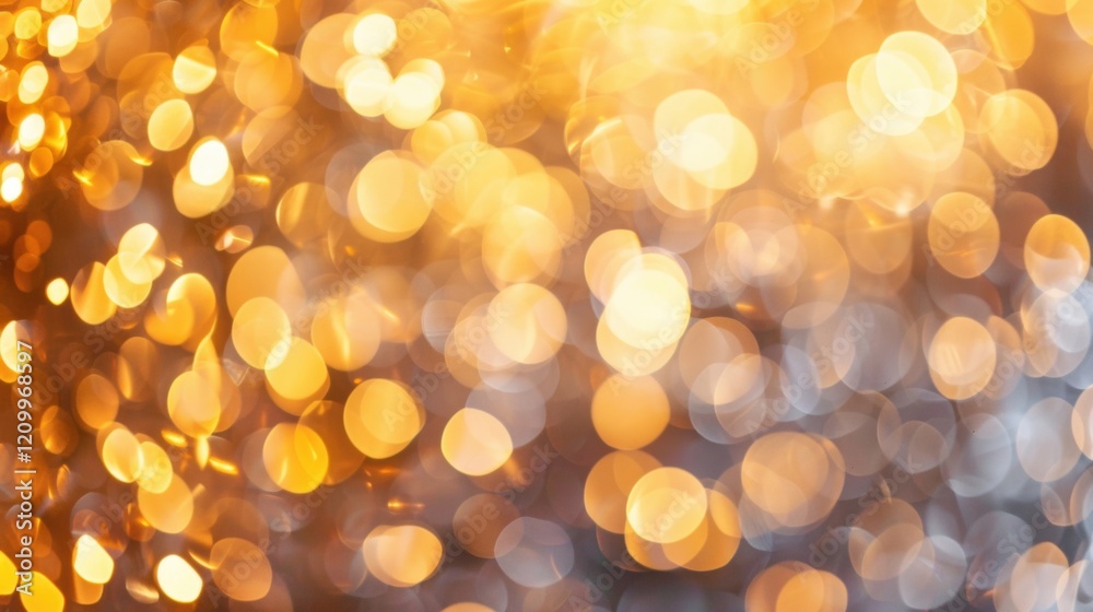 Poster this vivid abstract background showcases shimmering golden bokeh that adds a sense of warmth and ele
