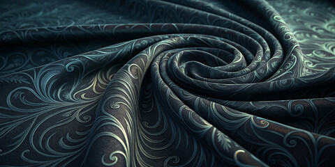 Exotic Dark Matter Fabric Material Twisting in Undulating Patterns