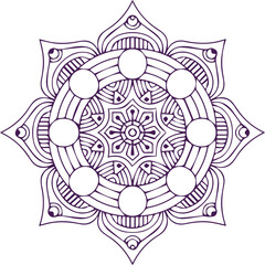 Beautiful flower art and mandala vector design