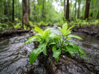 Protecting the Lush Swamp Ecosystem A Glimpse into the Diverse Flora and Fauna of Wetland Habitats, Emphasizing Environmental Preservation Through Sustainable Wetland Conservation Efforts, and the