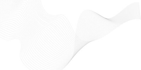 Abstract colorful wave and curve lines with technology background. Abstract frequency sound wave technology and science background. Wavy banner, template design.