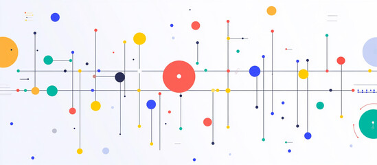 abstract colorful Technological line element background 