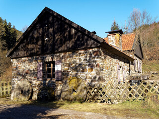 Technical cultural monument, Brenscheider oil mill, the mill is one-storey and made of quarry stone masonry