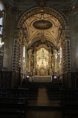 Fototapeta premium Details of the interior of the Basilica of Our Lady of Pilar - Ouro Preto, Minas Gerais, Brazil.