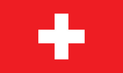 Obraz premium High-resolution image of the Swiss flag, featuring a white cross on a red background.