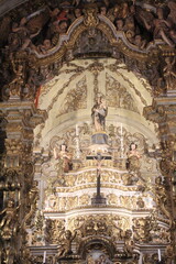 Obraz premium Details of the interior of the Basilica of Our Lady of Pilar - Ouro Preto, Minas Gerais, Brazil.
