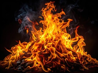 Intense drone fire, a close-up blaze.