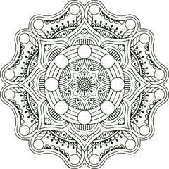 Beautiful flower art and mandala vector design